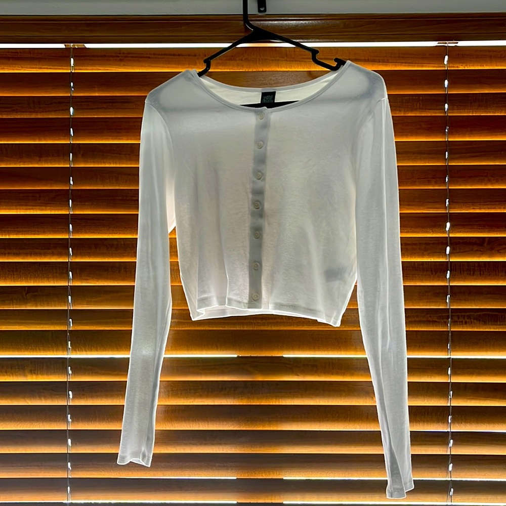 white long sleeved shirt